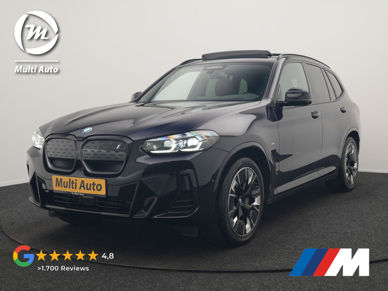BMW iX3 M Sport High Executive 80 kWh 286pk Dealer O.H. SOH 95% | Trekhaak Af Fabriek | Panodak | Head Up | 360 Camera | Harman / Kardon | Lederen Sportstoelen Memory & Verwarmd | Keyless | Blis | Sfeerverlichting | 20"L.M | Adaptive LED |
