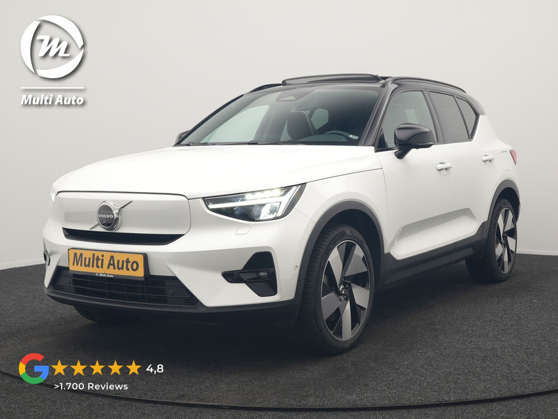 Volvo XC40 Recharge Ultimate 69 kWh 231pk Dealer O.H. | Trekhaak Af Fabriek | Panodak | Warmtepomp | Adaptive Cruise | 360 Camera | Harman / Kardon | Sportstoelen Memory & Verwarmd | Keyless | Blis | Apple Carplay | Google | Stuur Verwarmd |