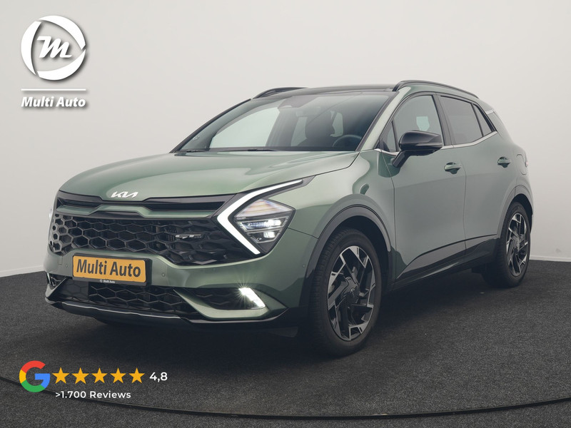 Kia Sportage 1.6 T-GDi PHEV AWD GT-Line 265pk Dealer O.H | Trekhaak Afn. | Panodak | Adaptive Cruise | 360 Camera | Harman / Kardon | Lederen Sportstoelen Memory & Ventilatie | Keyless | Apple Carplay | Pilot Assist | Stuur & Stoelverwarming | Sfeerverlichting | Virtual | Navigatie | DAB | 19"L.M | Plug In Hybrid | 