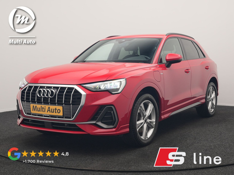 Audi Q3 45 TFSI e S Line PHEV 245pk Dealer O.H. | Trekhaak Af Fabriek | Camera | Blis | Stoelverwarming | Apple Carplay | Virtual Cockpit | Lane Assist | DAB | Cruise Control | 19"L.M | Plug In Hybrid |