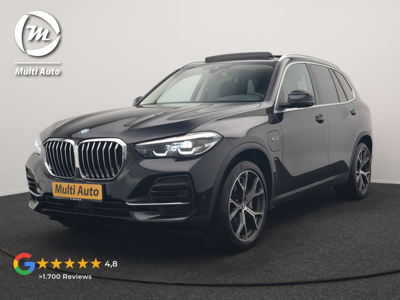 BMW X5 xDrive45e High Executive PHEV 395pk Dealer O.H. | Panodak | Luchtvering | 360 Camera | Adaptief Onderstel | Lederen Sportstoelen Memory & Verwarmd | Sfeerverlichting | Apple Carplay | Navigatie | DAB | Plug In Hybrid |