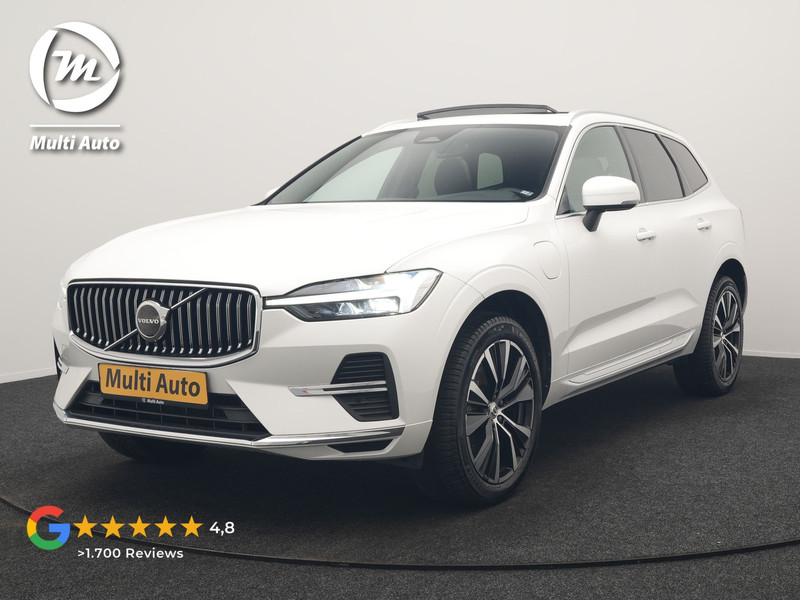 Volvo XC60 T6 AWD Plus Bright LONG RANGE PHEV 350pk Dealer O.H. | Trekhaak Af Fabriek | Panodak | Adaptive Cruise | Camera | Lederen Sportstoelen Memory & Verwarmd | Keyless | Blis | Stuur Verwarmd | Google Assistent | 20"L.M | Apple Carplay | DAB | Plug In Hybrid |