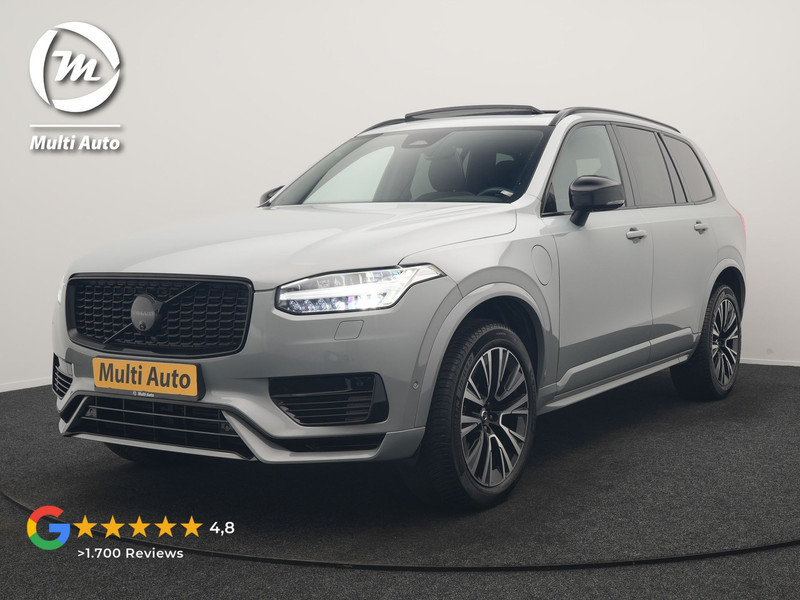 Volvo XC90 T8 Recharge AWD Plus Dark Long Range 7 Persoons PHEV 456pk Dealer O.H. | Trekhaak Af Fabriek | Panodak | Luchtvering | Adaptive Cruise | 360 Camera | Lederen Sportstoelen Memory & Verwarmd | Harman / Kardon | Keyless | Blis | Stuur Verwarmd | Apple Carplay | Plug In Hybrid |
