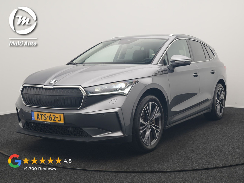 Škoda ENYAQ iV 80 Business Edition Plus 204pk Dealer O.H. | Adaptive Cruise | Head Up | Camera | Alcantara Sportstoelen Memory & Verwarmd | Warmtepomp | Keyless | Blis | Crystal LED | Stuur Verwarmd | Sfeerverlichting | Apple Carplay | Navigatie |