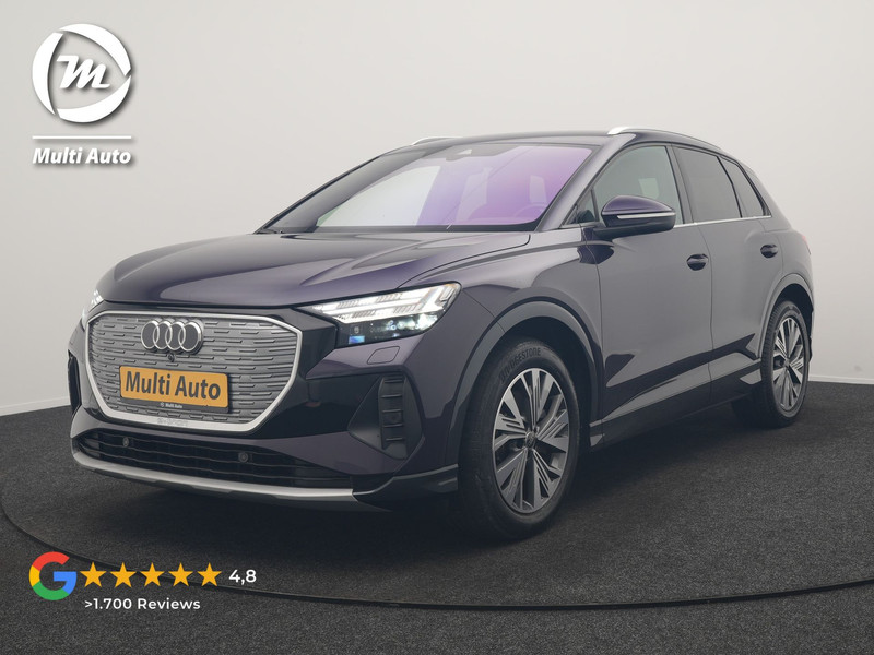 Audi Q4 E-Tron 40 S edition 82 kWh 204pk Dealer O.H. | Adaptive Cruise | Head Up | Camera | Lederen Sportstoelen Memory & Verwarmd | Blis | Keyless | Matrix LED | Apple Carplay | Navigatie | DAB | 19"L.M |