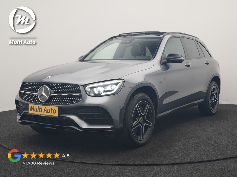 Mercedes-Benz GLC-Klasse 300e 4MATIC Business Solution AMG PHEV 313pk Dealer O.H. | Trekhaak Af Fabriek | Panodak | Multi Beam LED | Alcantara Sportstoelen Verwarmd | Blis | Camera | Keyless | Sfeerverlichting | Apple Carplay | Navigatie | DAB | Cruise Control | Plug In Hybrid |