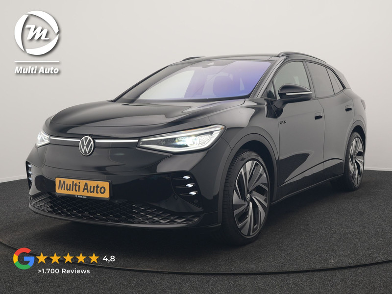 Volkswagen ID.4 GTX 4Motion 77 kWh 300pk Dealer O.H. | Trekhaak Af Fabriek | Panodak | Adaptive Cruise | IQ Light | Sportstoelen Verwarmd | Sfeerverlichting | Apple Carplay | Navigatie | DAB | 21".M | Virtual Cockpit |