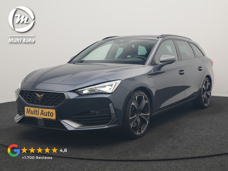 CUPRA Leon 1.4 e-Hybrid PHEV 245pk Dealer O.H | Trekhaak | Adaptive Cruise | Sportstoelen & Stuur Verwarmd | Apple Carplay | Sfeerverlichting | Keyless | Virtual | Navigatie | DAB | 19"L.M |