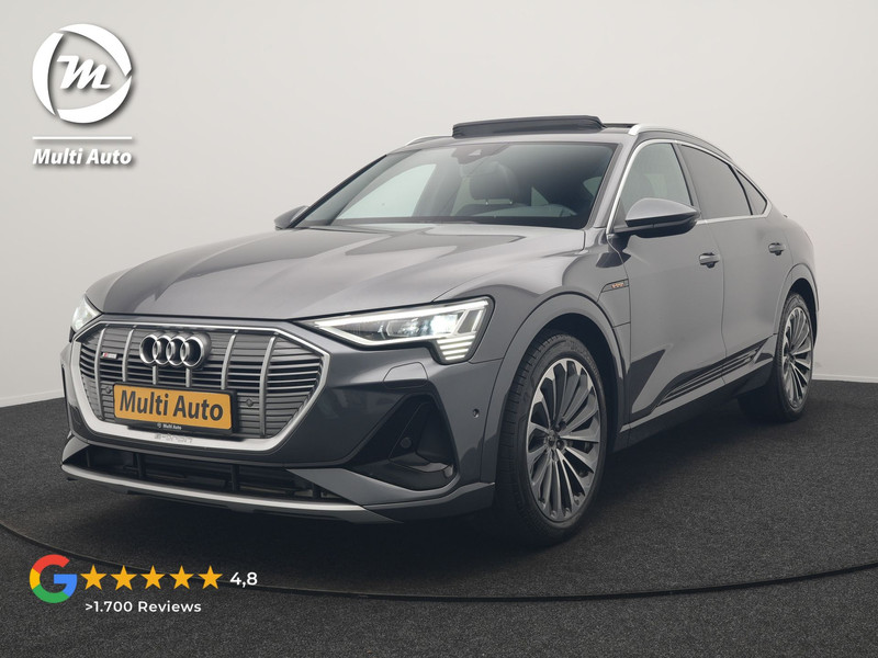 Audi e-tron Sportback 55 quattro S Line 95 kWh 408pk Dealer O.H | Trekhaak Afn. | Adaptive Cruise | Camera | Bang & Olufsen | Alcantara Sportstoelen Memory & Verwarmd | Keyless | Apple Carplay | BLIS | Navigatie | Virtual | DAB | 21"L.M |