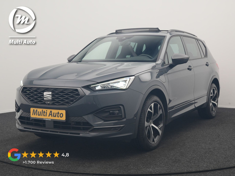 Seat Tarraco 1.4 TSI e-Hybrid PHEV FR Business Intense 245pk Dealer O.H. | Trekhaak Af Fabriek | Panodak | Adaptive Cruise | 360 Camera | Sportstoelen Memory & Verwarmd | Blis | Keyless | Stuur Verwarmd | Apple Carplay | Navigatie | DAB | Plug In Hybrid |