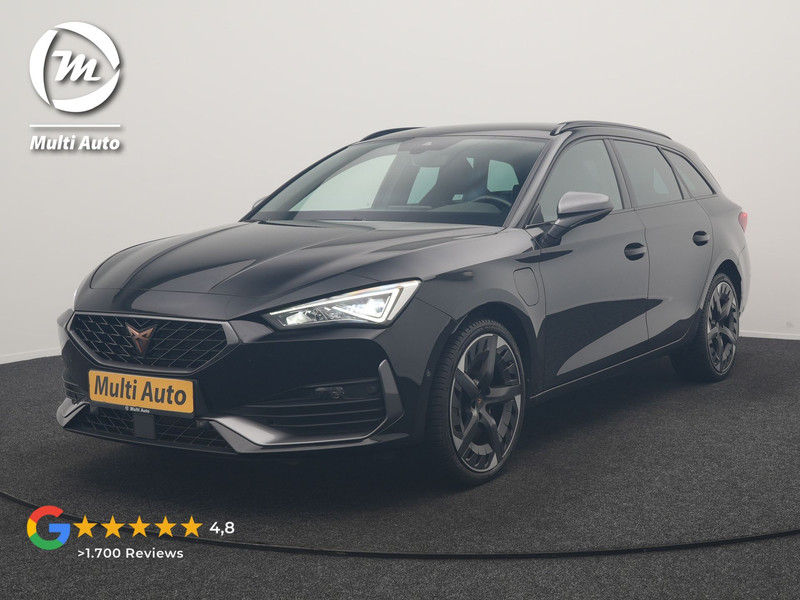 CUPRA Leon Sportstourer 1.4 e-Hybrid VZ Adrenaline PHEV 245pk Dealer O.H | Trekhaak | Cruise Control | Sportstoelen & Stuur Verwarmd | Camera | Apple Carplay | Sfeerverlichting | Keyless | Virtual | Navigatie | DAB | 19"L.M