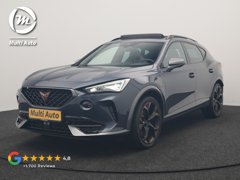 CUPRA Formentor 1.4 e-Hybrid VZ Copper Edition PHEV 245pk Dealer O.H | Panodak | Adaptive Cruise | Keyless | Sportstoelen & Stuur Verwarmd | Camera | Sfeerverlichting | Apple Carplay | DAB | Navigatie | Virtual | 19"L.M | Plug In Hybrid
