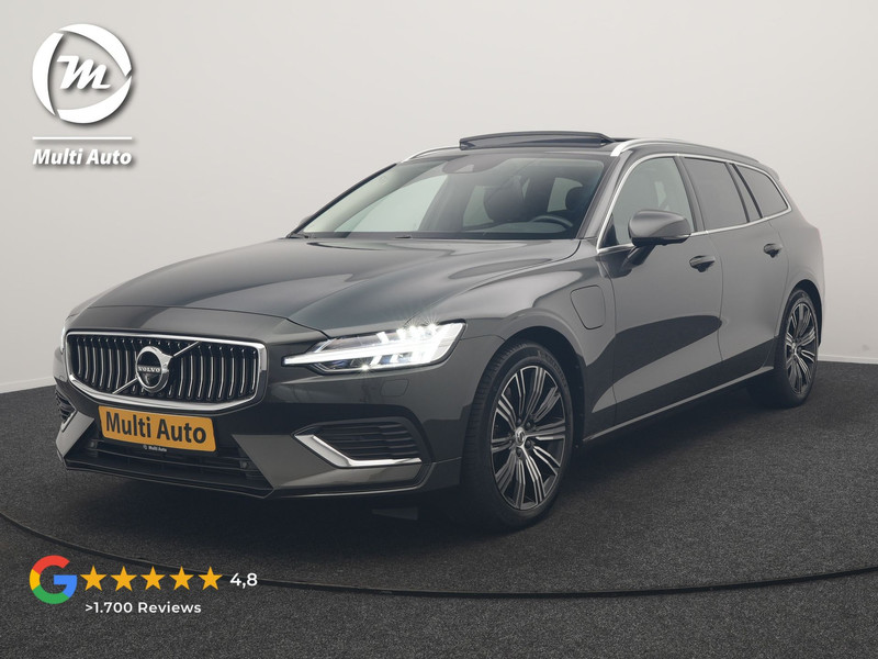 Volvo V60 T6 Recharge AWD Inscription PHEV 340pk Dealer O.H | Trekhaak Af Fabriek | Panodak | Adaptive Cruise | Harman / Kardon | 360 Camera | Lederen Sportstoelen Memory & Verwarmd | Stuurverwarming | Blis | Keyless | Apple Carplay | Virtual | Navigatie | DAB | 19"L.M | Plug In Hybrid