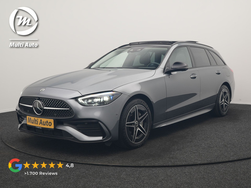Mercedes-Benz C-klasse Estate 300 e AMG Line PHEV 313pk Dealer O.H | Trekhaak Af Fabriek | Panodak | Alcatara Sportstoelen Memory & Verwarmd | 360 Camera | Adaptive Cruise | Digital LED | BLIS | Sfeerverlichting | Apple Carplay | Virtual | Navigatie | DAB | 18"L.M | Plug In Hybrid |