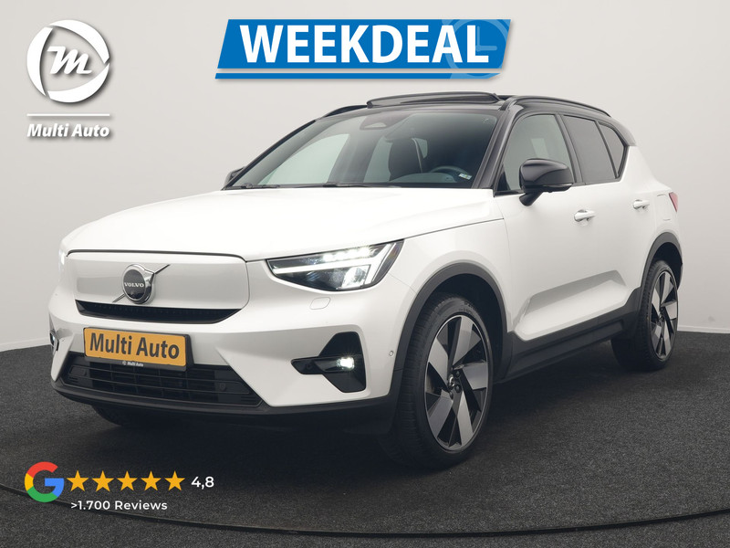 Volvo XC40 Recharge Ultimate 70 kWh 231pk Dealer O.H | Panodak | Adaptive Cruise | Harman / Kardon | 360 Camera | Alcantara Sportstoelen Memory & Verwarmd | Apple Carplay | Keyless | Stuurverwarming | BLIS | Google Assistant & Maps | Virtual | Navigatie | DAB | 20"L.M | Plug In Hybrid |