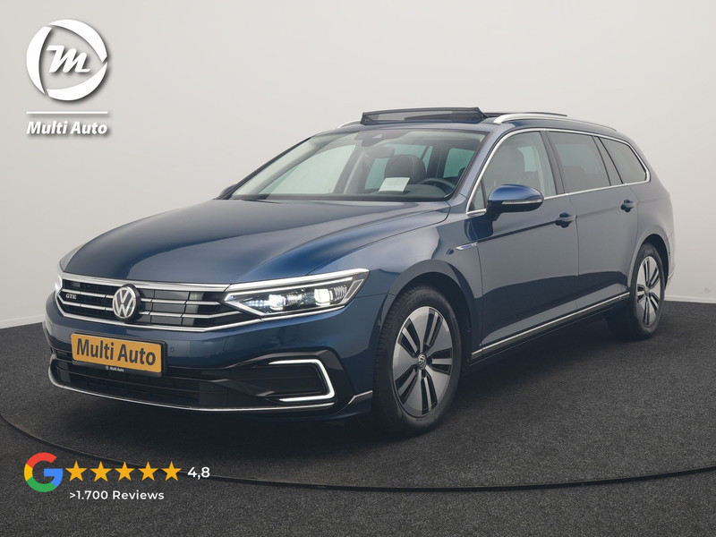 Volkswagen Passat 1.4 TSI PHEV GTE Business 218pk Dealer O.H. | Trekhaak Af Fabriek | Panodak | Head Up | Adaptive Cruise | 360 Camera | Dynaudio | Lederen Sportstoelen Memory & Massage | IQ Light | Stoelen & Stuur Verwarmd | Blis | Keyless | Apple Carplay | Plug In Hybrid |