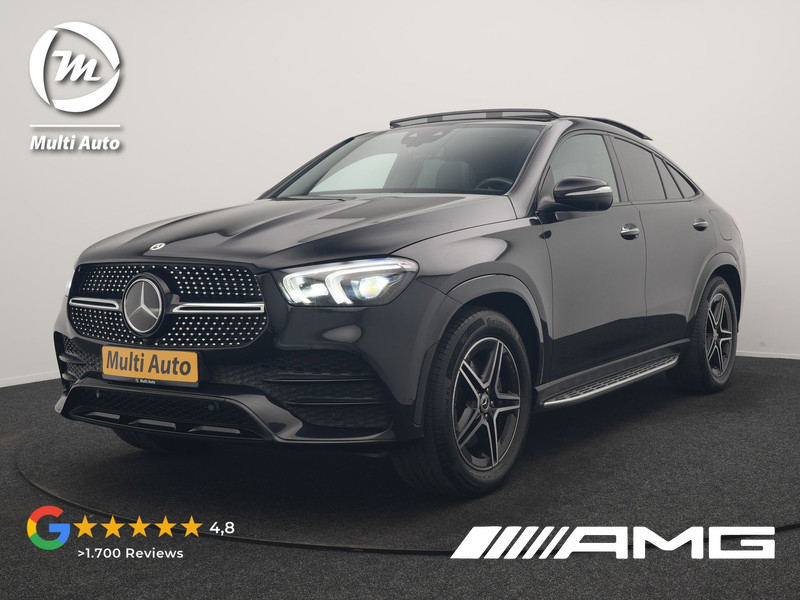 Mercedes-Benz GLE-klasse Coupé 350 e 4MATIC AMG Line PHEV 333pk Dealer O.H. | Luchtvering | Panodak | Adaptive Cruise | Head Up | 360 Camera | Burmester Audio | Lederen Sportstoelen Verwarmd | Multibeam LED | Sfeerverlichting | Widescreen Navi | Keyless | Blis | Plug In Hybrid |