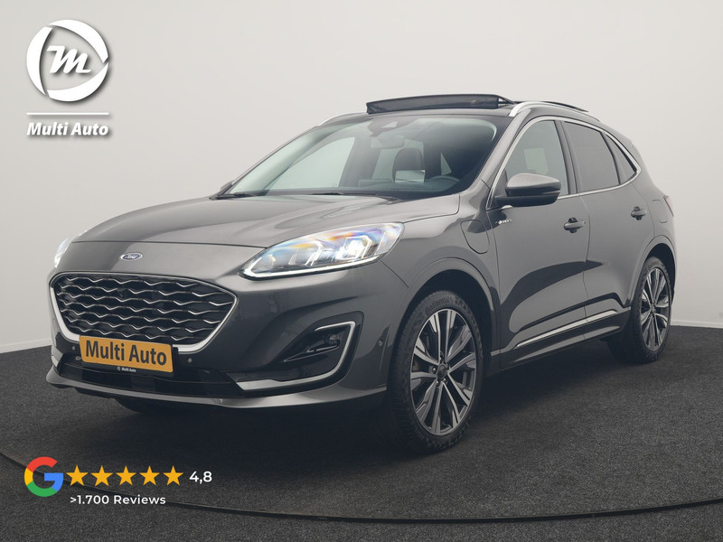 Ford Kuga 2.5 Vignale PHEV 225pk Dealer O.H. | Trekhaak Af Fabriek | Panodak | Adaptive Cruise | Head Up | 360 Camera | Bang & Olufsen | Lederen Comfortstoelen Memory & Verwarmd | Stuur Verwarmd | Apple Carplay | Blis | Keyless | DAB | Navigatie | 20"L.M | Plug In Hybrid |