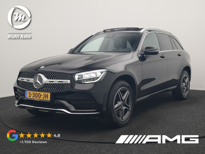 Mercedes-Benz GLC-Klasse 300e 4MATIC AMG  Business Solution  313pk Dealer O.H. | Trekhaak Afn. | Panodak | Camera | Alcantara Sportstoelen Verwarmd | Sfeerverlichting | Apple Carplay | Cruise Control | Navigatie | DAB | 19"L.M | Plug In Hybrid |