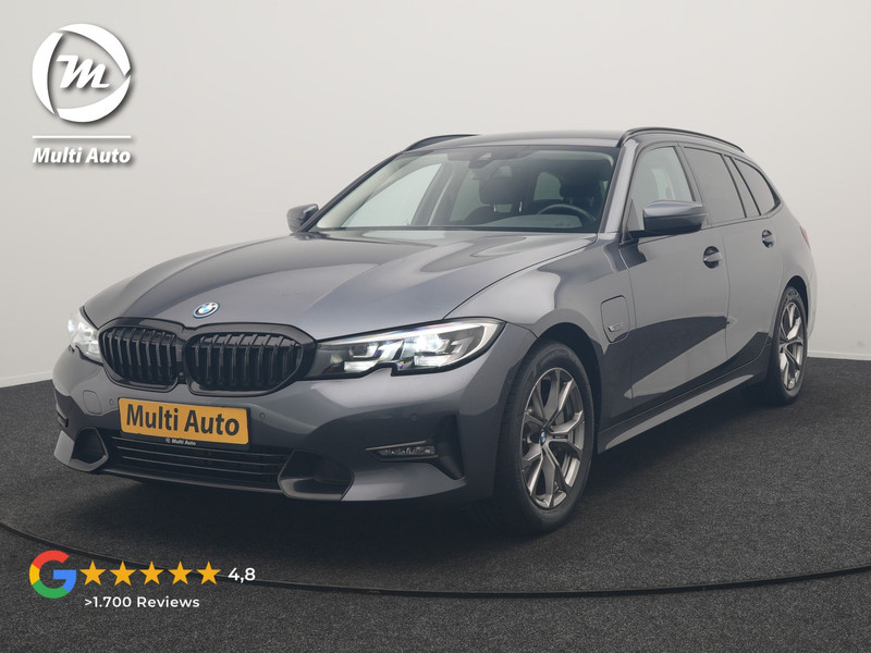 BMW 3-serie Touring 330e Sportline PHEV 293pk Dealer O.H | Trekhaak Af Fabriek | Camera | Cruise Control | Lederen Sportstoelen Verwarmd | Apple Carplay | Virtual | Navigatie | Sfeerverlichting | DAB | 17"L.M |