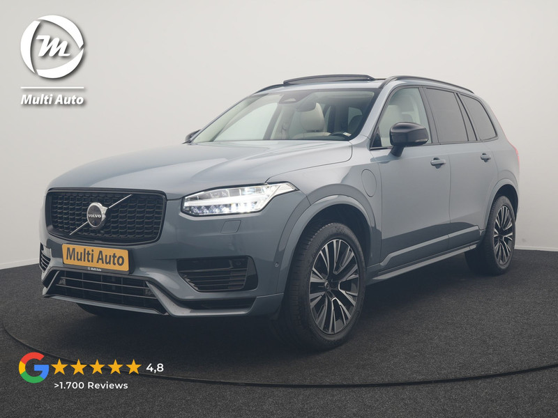 Volvo XC90 Recharge AWD Plus Dark Long Range 7 Persoons PHEV 456pk Dealer O.H | Trekhaak Af Fabriek | Panodak | Adaptive Cruise | 360 Camera | Harman / Kardon | Lederen Sportstoelen Memory & Verwarmd | Keyless | Blis | Stuur Verwarmd | Apple Carplay | Plug In Hybrid