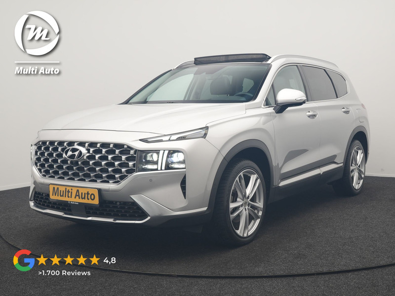 Hyundai Santa Fe 1.6 T-GDI PHEV Premium Sky 266pk Dealer O.H. | Panodak | Adaptive Cruise | Head Up | 360 Camera | Krell Audio | Lederen Sportstoelen Memory & Ventilatie | Keyless | Blis | Stoelen & Stuur Verwarmd | Apple Carplay | Navigatie |  DAB | Plug In Hybrid |