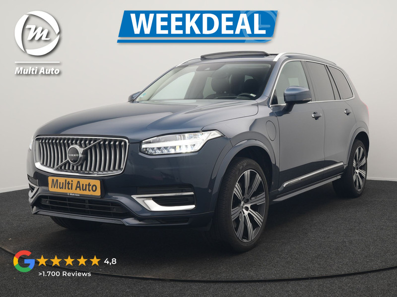 Volvo XC90 T8 Recharge AWD Inscription 7 Persoons  PHEV 394pk Dealer O.H | Panodak | Head Up | Adaptive Cruise | Nappa  Lederen Sportstoelen Memory & Verwarmd | Harman / Kardon | 360 Camera | Blis | Apple Carplay | Keyless | Navigatie | Virtual | 21" L.M | DAB | Plug In Hybrid |