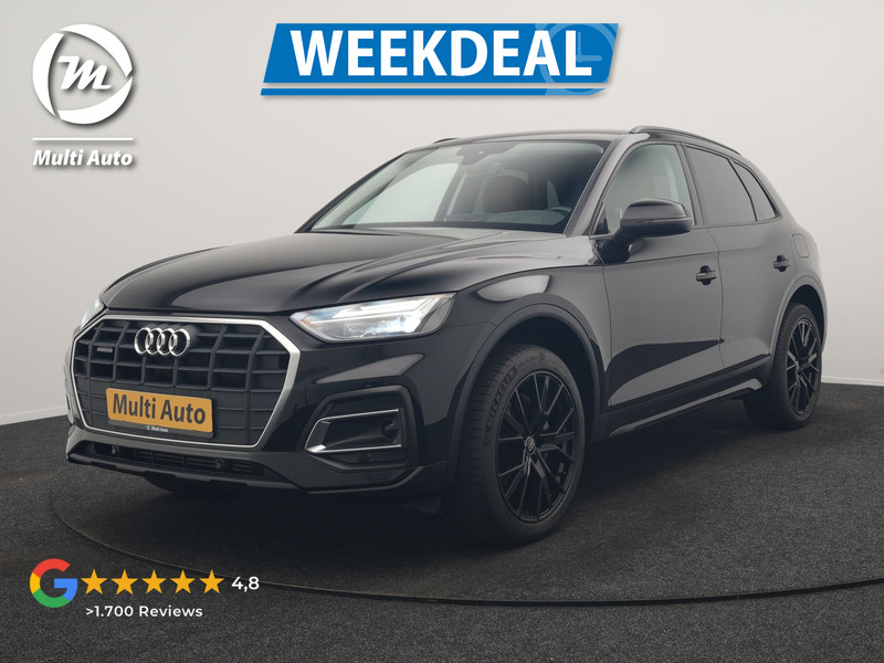 Audi Q5 50 TFSI e Advanced edition PHEV 300pk Dealer O.H | Trekhaak Af Fabriek | Head Up | Apple Carplay | Lederen Sportstoelen Verwarmd | Cruise Control | Virtual | Navigatie | DAB | 19"L.M | Plug In Hybrid | 