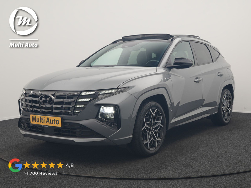 Hyundai Tucson 1.6 T-GDI PHEV N Line 4WD 265pk Dealer O.H | Trekhaak Afn. | Panodak | Adaptive Cruise | 360 Camera | Krell Audio | Alcantara Sportstoelen Memory & Ventilatie | Stoelen & Stuur Verwarmd | Blis | Keyless | Navigatie | DAB | Plug In Hybrid |