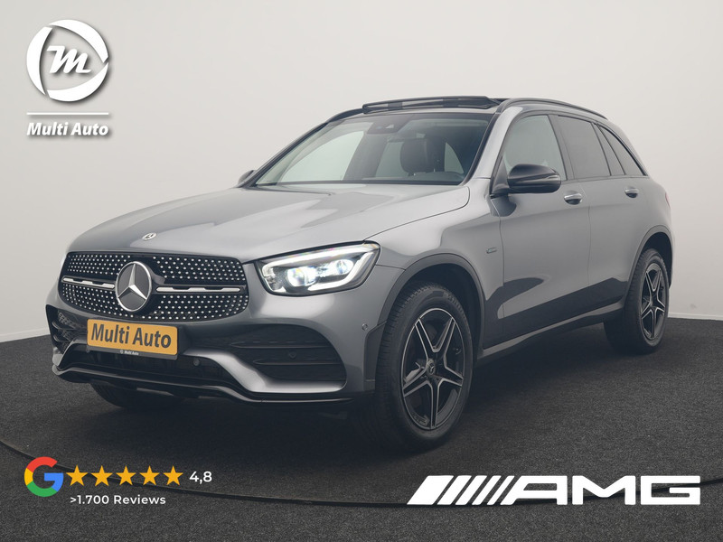 Mercedes-Benz GLC-Klasse 300e 4MATIC AMG PHEV 320pk Dealer O.H. | Trekhaak Af Fabriek | Panodak | Multi Beam LED | Alcantara Sportstoelen Verwarmd | Blis | Camera | Keyless | Sfeerverlichting | Apple Carplay | Navigatie | DAB | Cruise Control | Plug In Hybrid |