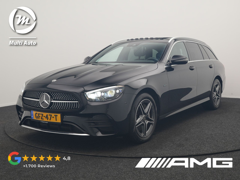Mercedes-Benz E-klasse Estate 300 e  AMG 320pk PHEV Dealer O.H | SOH 87,7% | Trekhaak af Fabriek | Schuif-/kantel Dak | Widescreen Navi | Multibeam LED | Camera | Alcantara Sportstoelen Verwarmd | Apple Carplay | BLIS | 18"L.M | Plug In Hybrid