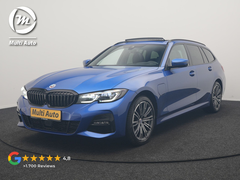BMW 3-serie Touring 330e M Sport PHEV 293pk Dealer O.H. | SOH 89,2% | Panodak | Head Up | Adaptive Cruise | 360 Camera | Adaptief Onderstel | Laser LED | Alcantara Sportstoelen Memory & Verwarmd | Sfeerverlichting | Keyless |  BLIS | Stuur Vewarmd Apple Carplay | Plug In Hybrid |