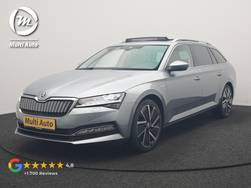 Škoda Superb Combi 1.4 TSI iV Laurin & Klement PHEV 218pk Dealer O.H. | Trekhaak Af Fabriek | Panodak | Adaptive Cruise | 360 Camera | Canton Audio | Lederen Comfortstoelen Memory & Massage & Ventilatie | Sfeerverlichting | Stoelen & Stuur Verwarmd | BLIS | Keyless | Plug In Hybrid |