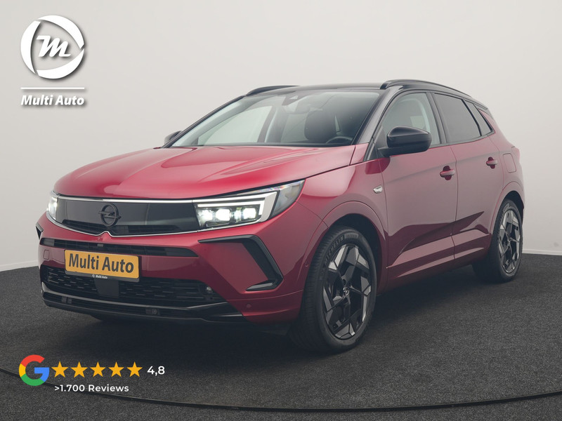 Opel Grandland Turbo 4x4 GSe PHEV 300pk Dealer O.H | SOH 97,7% | Trekhaak Afn. | Adaptive Cruise | 360 Camera | Lederen Sportstoelen Memory & Ventilatie | Stoelen & Stuur Verwarmd | Keyless | Apple Carplay | Blis | DAB | Navigatie | Virtual | 19"L.M | Plug In Hybrid