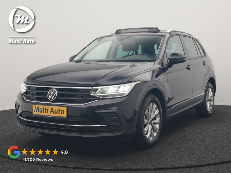 Volkswagen Tiguan 1.4 TSI eHybrid PHEV 245pk Dealer O.H. | SOH 92,8% | Trekhaak Af Fabriek | Panodak | Adaptive Cruise | Sportstoelen & Stuur Verwarmd | Sfeerverlichting | BLIS | Apple Carplay | Navigatie | DAB | Plug In Hybrid |