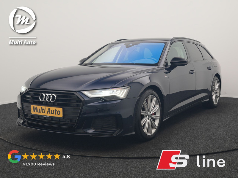 Audi A6 Avant 55 TFSI e Quattro 2x S Line PHEV 367pk Dealer O.H | Head Up | Matrix LED | Cruise Control | Alcantara Sportstoelen Memory & Verwarmd | Navigatie | Virtual | DAB | 19"L.M |