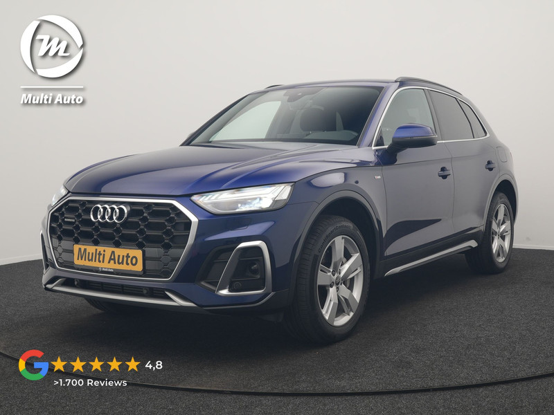 Audi Q5 50 TFSI e 2x S Line PHEV 300pk Dealer O.H | SOH 92,6% | Sportstoelen Verwarmd | Bang & Olufsen | Keyless | Cruise Control | Virual | Navigatie | DAB | 19"L.M | Plug In Hybrid |