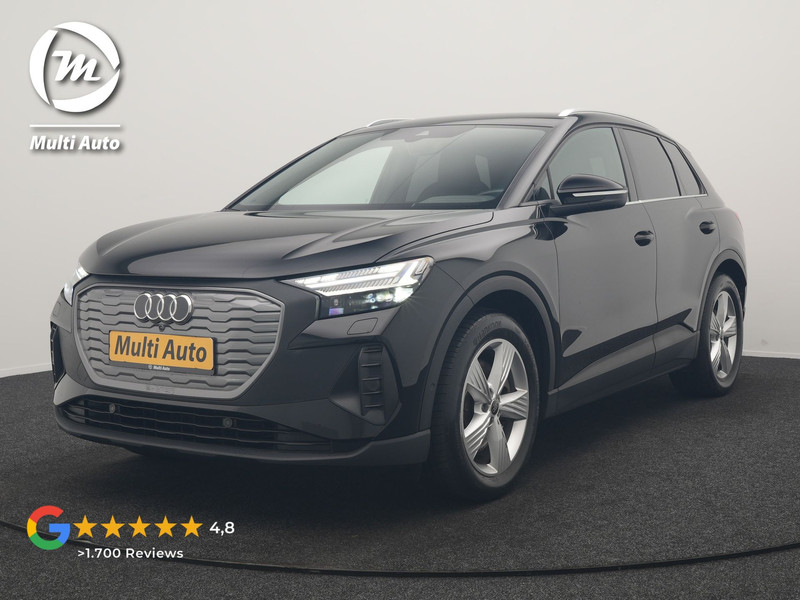 Audi Q4 E-Tron 45 quattro S Line 82 kWh 286pk Dealer O.H | Trekhaak Af Fabriek | Adaptive Cruise | 360 Camera | Matrix LED | Lederen Sportstoelen Verwarmd | Keyless | Sfeerverlichting | Blis | Navigatie | Virtual | DAB | 19"L.M |