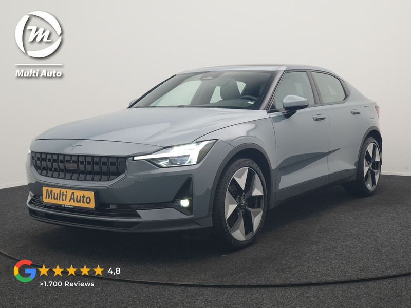 Polestar 2 Long Range Single Motor 78 kWh 231pk | Trekhaak Af Fabriek | Panodak | Adaptive Cruise | 360 Camera | Harman / Kardon | Lederen Sportstoelen Memory & Ventilatie | Stoelen & Stuur Verwarmd | 20"L.M | Keyless | BLIS | Apple Carplay |