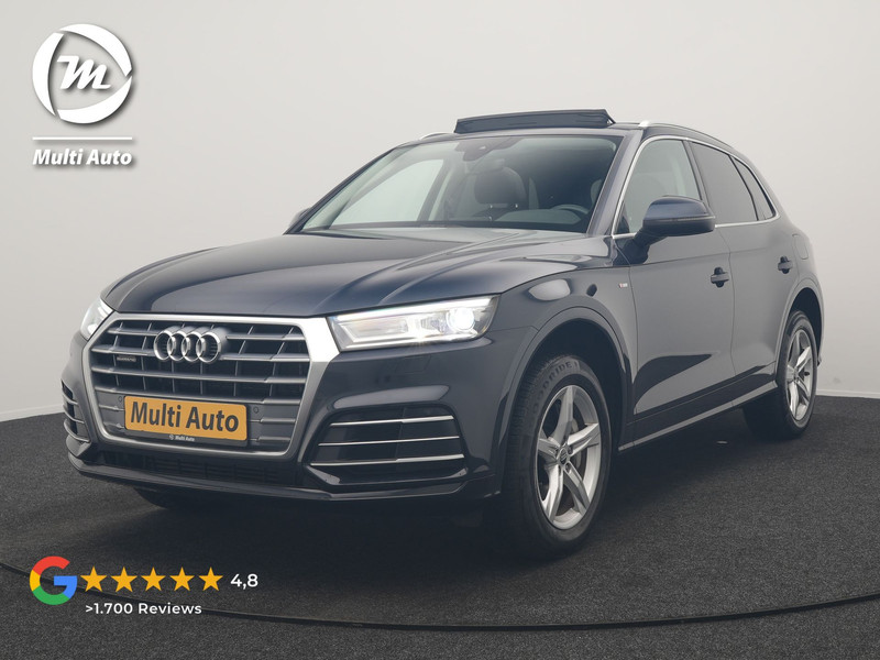 Audi Q5 50 TFSI e quattro Pro Line PHEV 300pk Dealer O.H | Trekhaak Afn. | Panodak | Sportstoelen Verwarmd | Cruise Control | Navigatie | DAB | Virtual | 18"L.M | Plug In Hybrid |