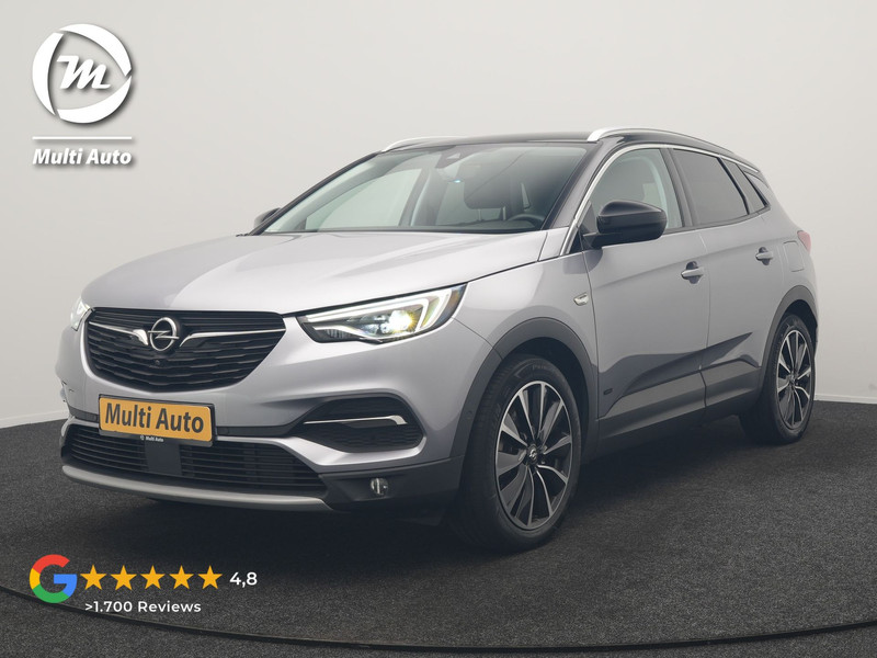 Opel Grandland X 1.6 Turbo Ultimate PHEV 225pk Dealer O.H. | Trekhaak Afn. | Adaptive Cruise | 360 Camera | Lederen Sportstoelen Memory & Ventilatie | Keyless | BLIS | Stoelverwarming | Apple Carplay | Navigatie | DAB | Plug In Hybrid |