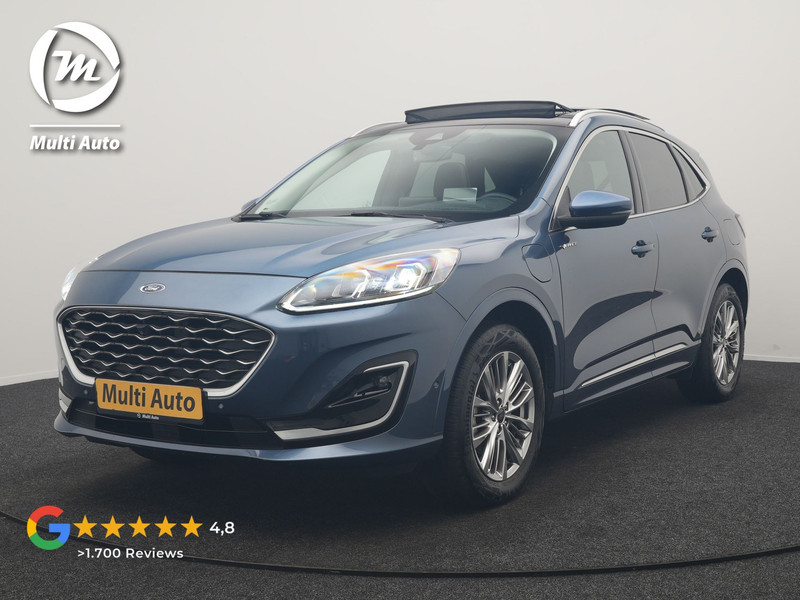 Ford Kuga 2.5 PHEV Vignale 225pk Dealer O.H | Trekhaak Af Fabriek | Panodak | Adaptive Cruise | 360 Camera | Bang & Olufsen | Head Up | Lederen Sportstoelen Memory & Verwarmd | Keyless | Apple Carplay | Navigatie | Virtual | DAB | 18"L.M | Plug In Hybrid |